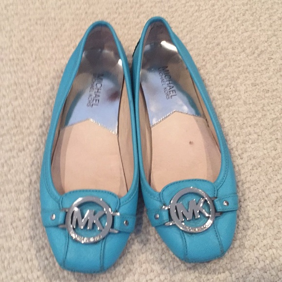 michael kors teal shoes